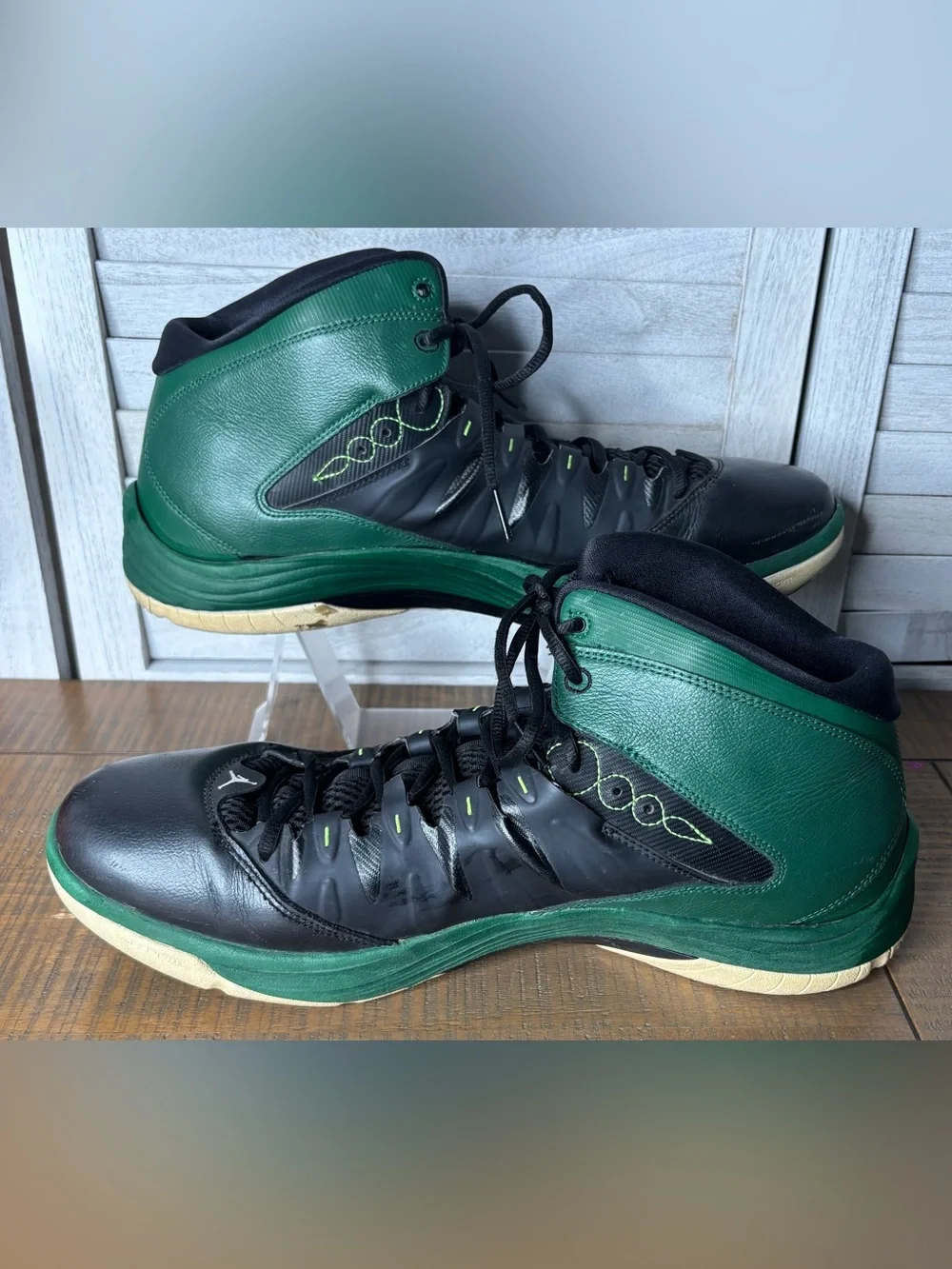 Jordan Prime Fly Black Electric Green Men’s Basketball Shoes Size 16